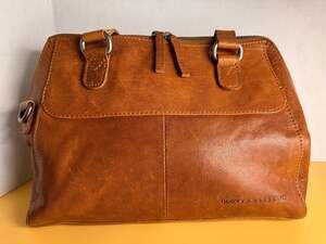 Spikes & Sparrow Leather Shoulder Bag Brown